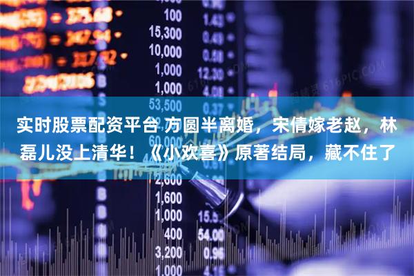 实时股票配资平台 方圆半离婚，宋倩嫁老赵，林磊儿没上清华！《小欢喜》原著结局，藏不住了